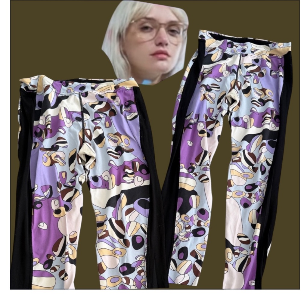 Emilio Pucci Multicolor Patterned Track Pants - image 1